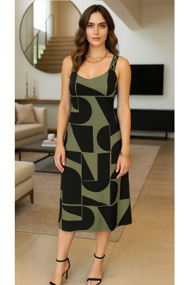 171197 - Vestido Ramany Estampa Geométrica